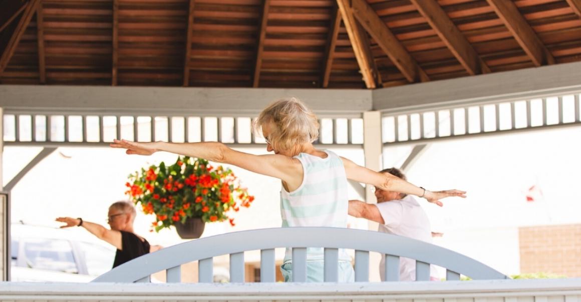 women doing yoga