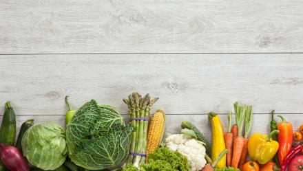 vegetables on a table 