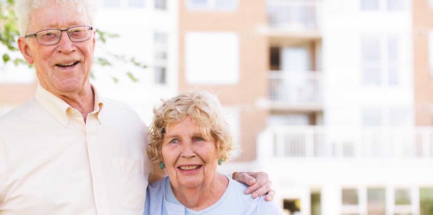 couple smiling and posing